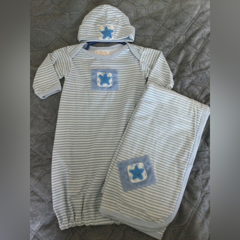 EUC haute baby 3 piece set size 0-3 months